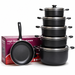 10 piece non stick cookware set cooking pots saucepans and frying pan Uganda