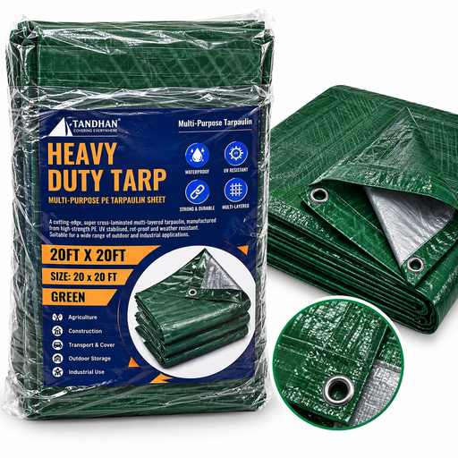 TANDHAN 20x20FT green heavy duty waterproof tarpaulin Uganda