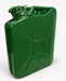 Green 20L heavy duty metal jerry can for petrol diesel and fuel storage in Uganda