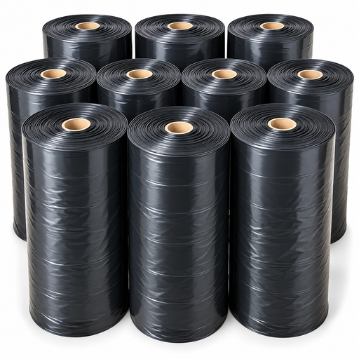 50kg heavy duty black plastic roll for construction and agriculture in Uganda