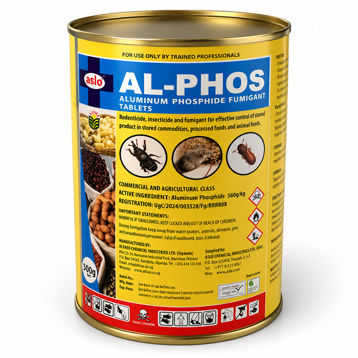 AL-PHOS Aluminium Phosphide Fumigant Tablets 500g Uganda