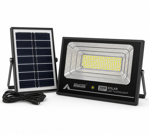 ALLTOP 300W solar LED flood light with solar panel outdoor security light Uganda