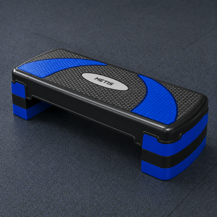 Adjustable aerobic stepper non slip fitness exercise step
