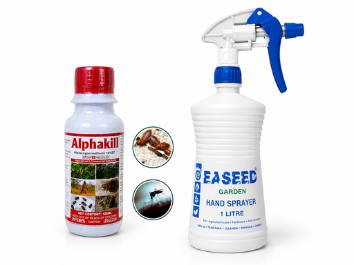 Alphakill 100ml bed bug and cockroach insecticide with 1 litre hand pressure sprayer Uganda