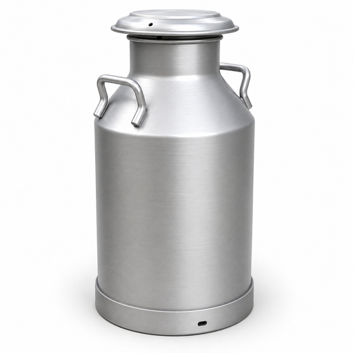 Heavy-duty aluminium milk can with lid and handles for dairy farming in Uganda – KampalaShoppers