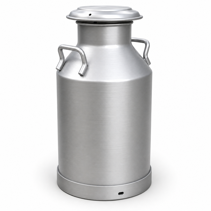 Heavy-duty aluminium milk can with lid and handles for dairy farming in Uganda – KampalaShoppers