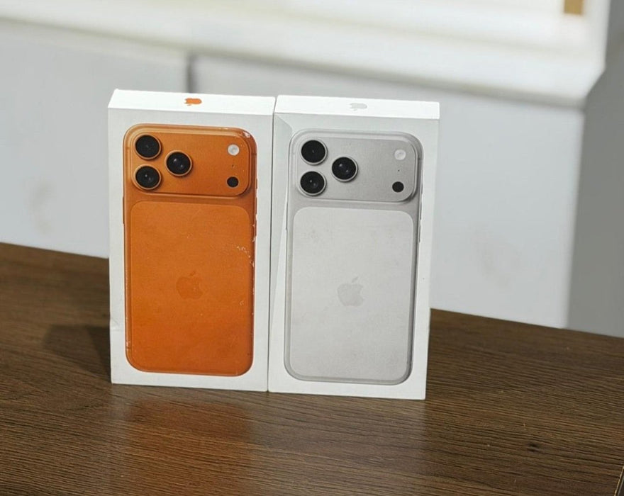 Apple iPhone 17 Pro Max Cosmic Orange and Silver for sale in Uganda at KampalaShoppers