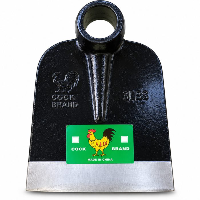 Cock Brand 3LBS heavy duty farming hoe head for digging in Uganda
