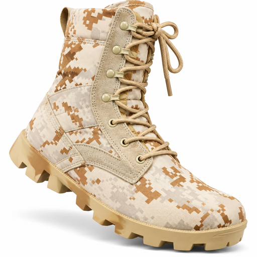 Desert camouflage tactical combat boots for men in Uganda