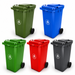Heavy duty plastic wheelie dustbins with wheels outdoor waste bins Uganda