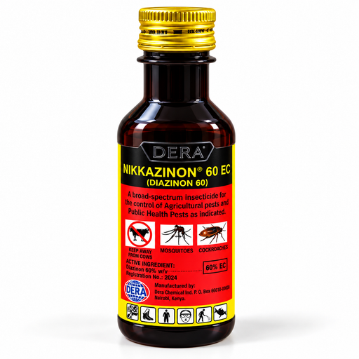 DERA Nikkazinon 60 EC Diazinon 60 insecticide bottle for pest control
