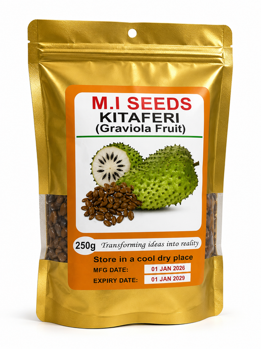 M.I Kitafeeri Soursop Graviola Seeds 250g for planting in Uganda