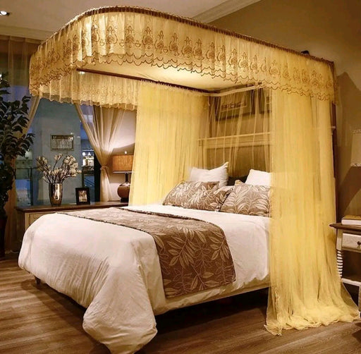Luxury canopy mosquito net with stand for double and king size bed Uganda