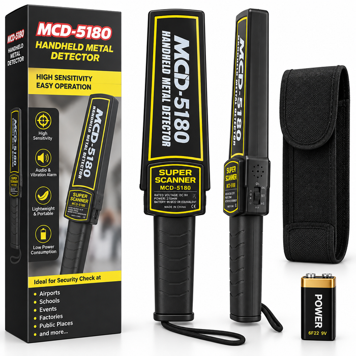 MCD-5180 handheld metal detector portable security scanning wand in Uganda – KampalaShoppers