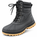 Men’s black tactical work boots with rugged gum sole in Uganda – KampalaShoppers
