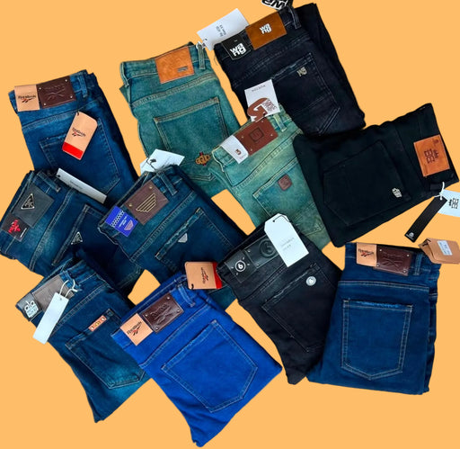 Men's blue denim slim fit jeans casual trousers in Uganda KampalaShoppers