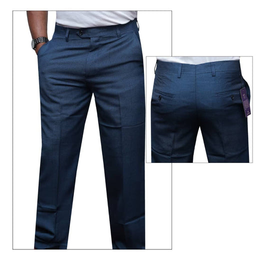 Men’s navy blue formal trousers classic office and suit pants Uganda