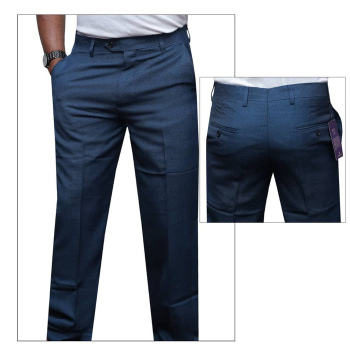 Men’s navy blue formal trousers classic office and suit pants Uganda