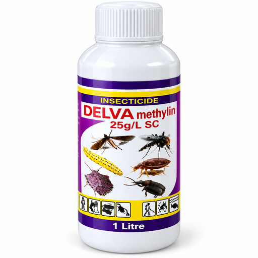 Delva Methylin 25g/L SC 1L odorless bedbug and cockroach insecticide Uganda