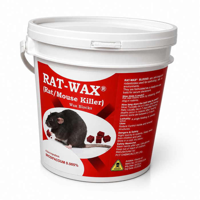 RAT-WAX rat and mouse killer Brodifacoum 0.005% wax blocks KampalaShoppers Uganda