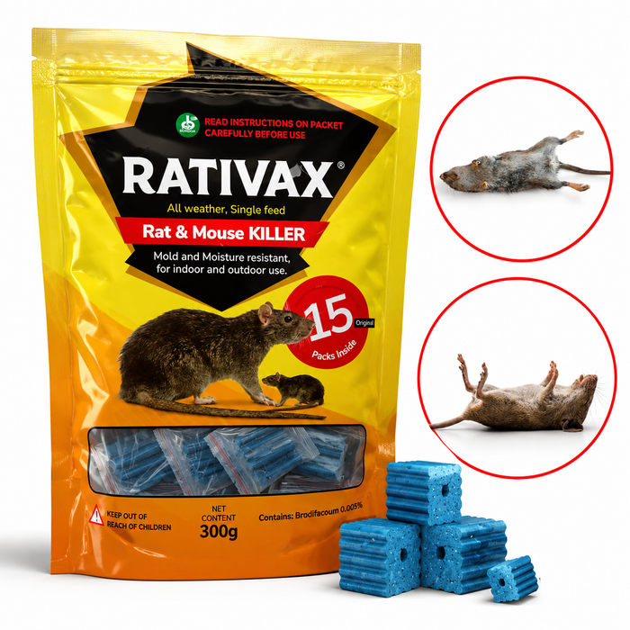 Ratwax Rat and Mouse Killer 300g 15 Packs Rodent Control Uganda