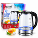 Saachi 2.0L 1500W electric glass kettle with automatic shut-off in Uganda