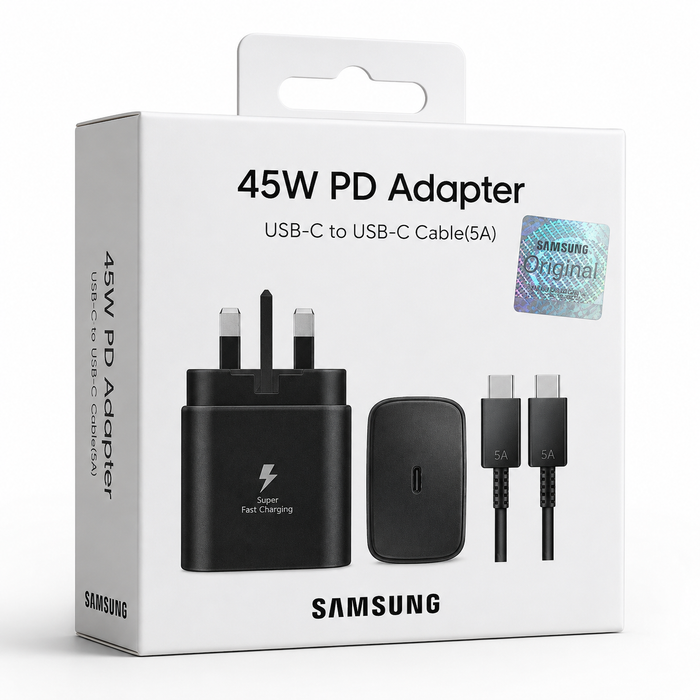 Samsung 45W USB-C super fast charger with 5A Type-C cable in Uganda