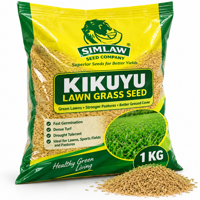 Simlaw Kikuyu Lawn Grass Seed 1KG for lawns and landscaping in Uganda
