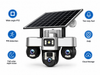 Solar PTZ security camera with PIR motion detection and night vision in Uganda