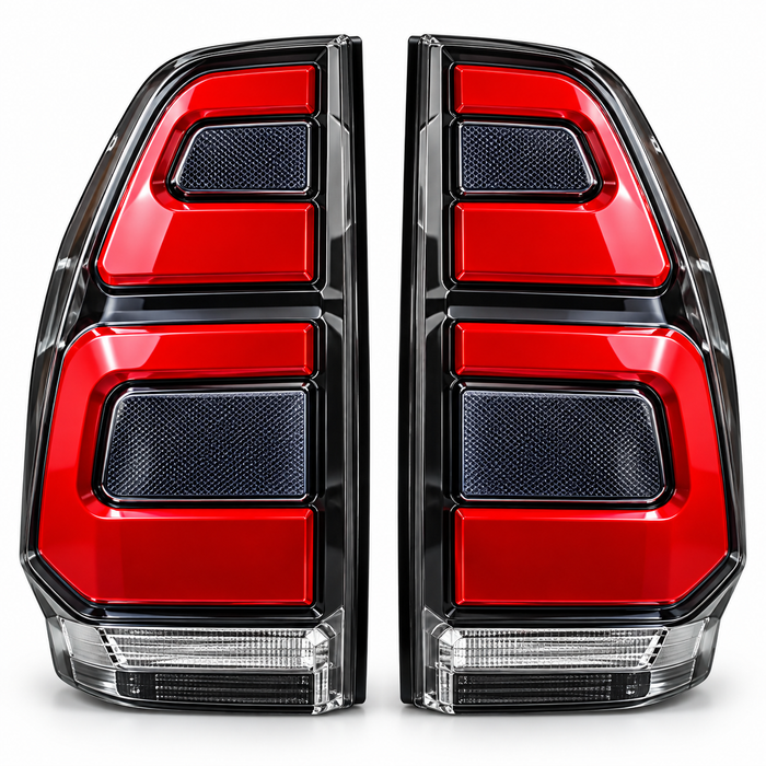 Toyota Land Cruiser Prado Ronaldo tail lamps red LED rear lights Uganda