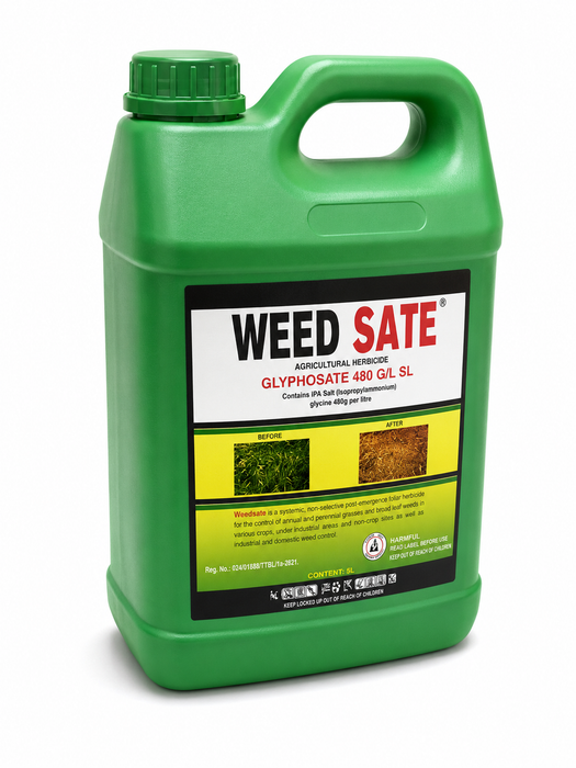 Weed Sate Glyphosate 480 G/L SL 5L systemic weed killer herbicide Uganda