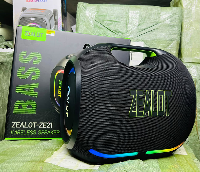 Zealot ZE21 Wireless Bluetooth Speaker with Powerful Bass & RGB Lights – Uganda