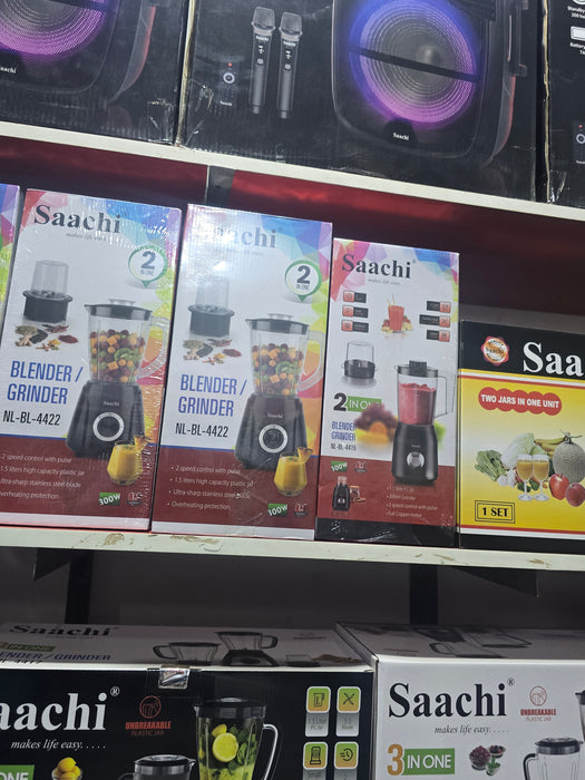 Saachi Blender Grinder 300W 1.5L 2-in-1 – NL-BL-4422 | Uganda