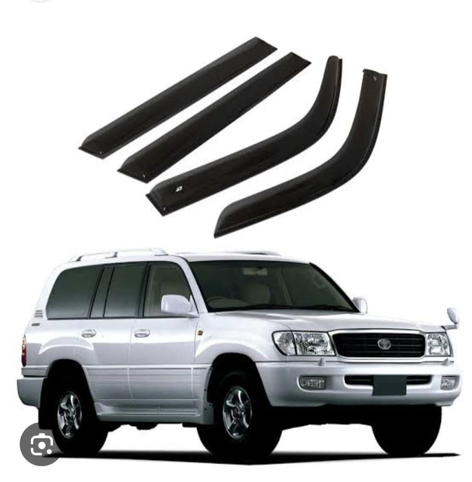 Window Visors for Toyota Land Cruiser – Black Rain Guards | Uganda