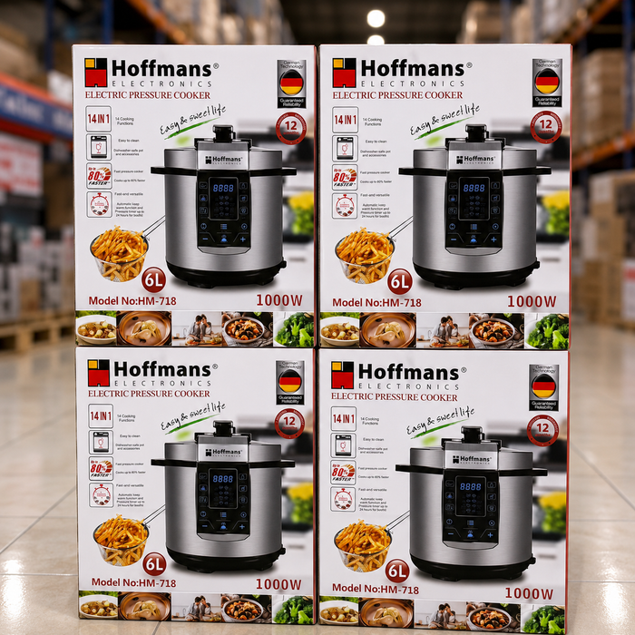 Hoffmans 6L Digital Electric Pressure Cooker – Multifunction Cooker