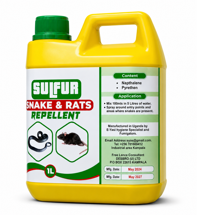 Sulphur Snake and Rat Repellent chemical 1ltr.