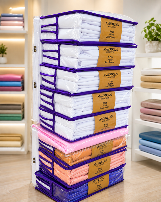 American Collection 6pcs cotton Bedsheets.