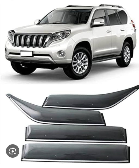 Window Visors for Toyota Land Cruiser – Black Rain Guards | Uganda