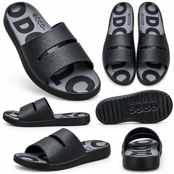 Men’s Leather Slide Sandals – Comfortable Casual Slippers Uganda