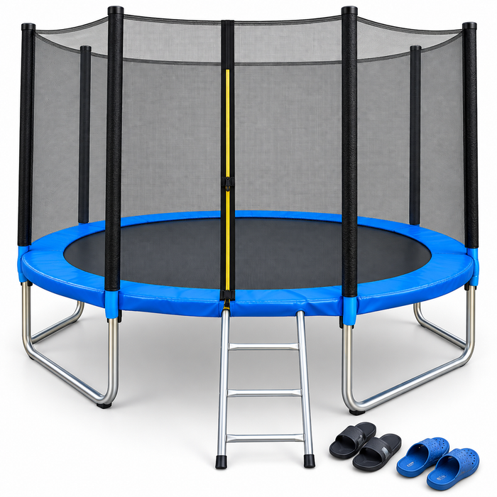 Kids Trampoline with Safety Net & Ladder – Large Outdoor Garden Trampoline for Children & Family in Uganda