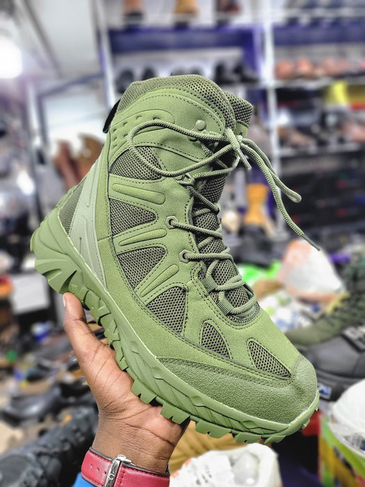Green Tactical Boots for Men in Uganda – Military Hiking & Security Boots
