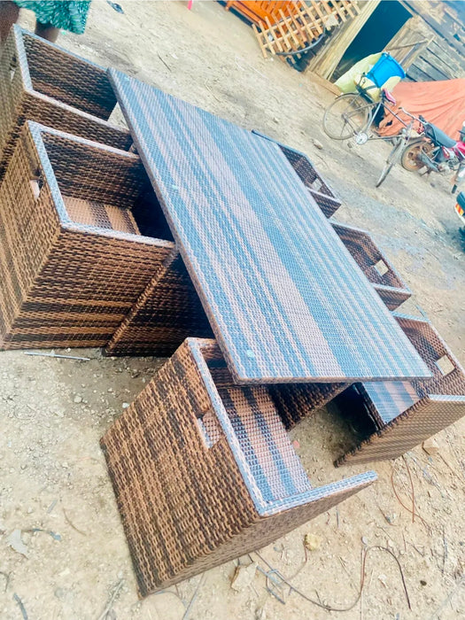 Balcony Crafted chairs with metallic Frame.