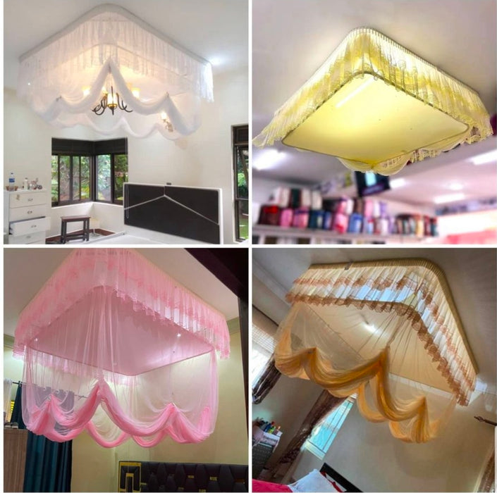Luxury Ceiling Mosquito Net – Hanging Bed Canopy Mosquito Net 5x6 & 6x6 | KampalaShoppers Uganda
