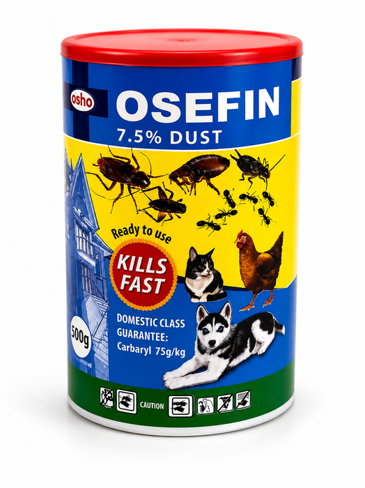 Insecticide Dust For Fleas, Cockroaches and Ants 500g.