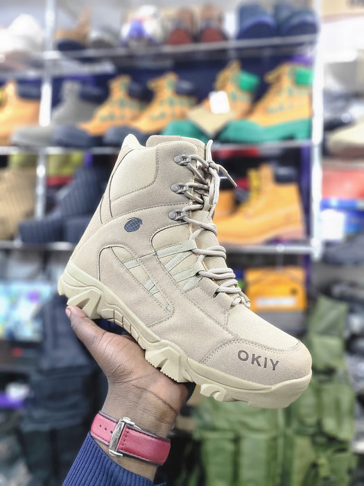 OKIY Tactical Boots for Men – Heavy Duty Military & Outdoor Hiking Boots Uganda