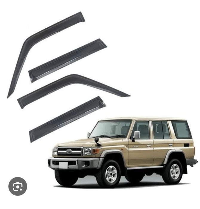 Window Visors for Toyota Land Cruiser – Black Rain Guards | Uganda