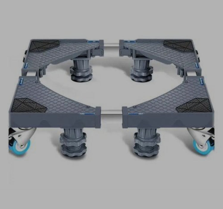 Adjustable Washing Machine & Fridge Stand with Wheels – Heavy Duty Appliance Base Uganda