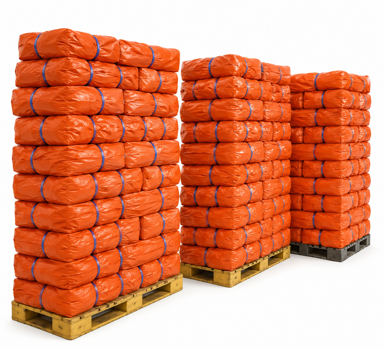 A bundle Tarpaulins orange colour 30by30ft (3pcs)