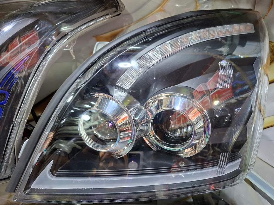 Aftermarket Headlamps for Toyota Land Cruiser Prado Ronaldo FJ120 – Projector LED Headlights pair|Uganda